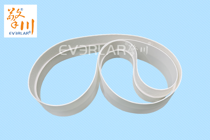 白色食品級PU輸送帶加導(dǎo)條耐磨耐油日化行業(yè)輸送機(jī)械皮帶加工定制