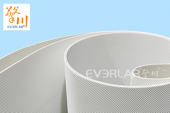 食品級白色PU鉆石紋輸送帶耐磨防滑適配餅干生產(chǎn)線包裝機皮帶