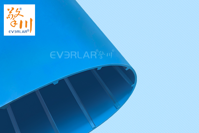 易清潔TPU加擋板輸送帶藍色食品級防溢抗污生產(chǎn)線設(shè)備傳送帶