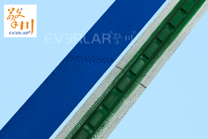 PVC藍布泡棉導(dǎo)條輸送帶耐磨緩沖包裝物流包裝機輸送線皮帶