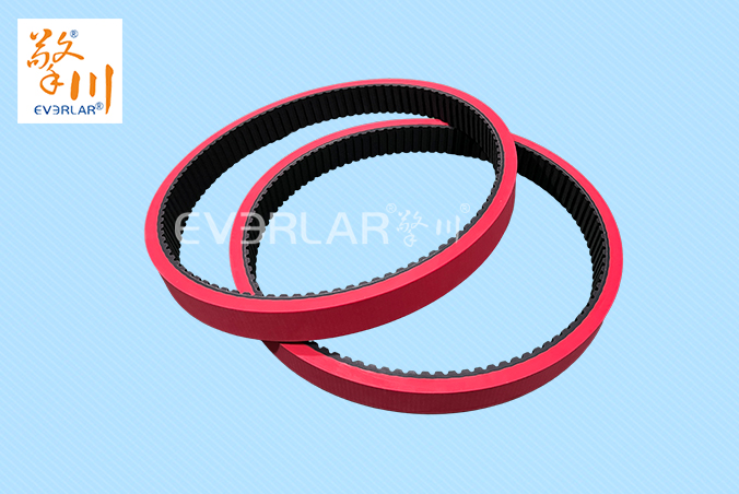 橡膠同步帶加紅膠耐磨防滑立式包裝機(jī)枕式包裝機(jī)無(wú)縫拉膜帶傳動(dòng)帶