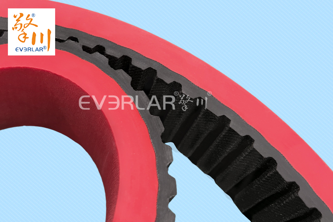 橡膠同步帶加紅膠耐磨防滑立式包裝機(jī)枕式包裝機(jī)無(wú)縫拉膜帶傳動(dòng)帶