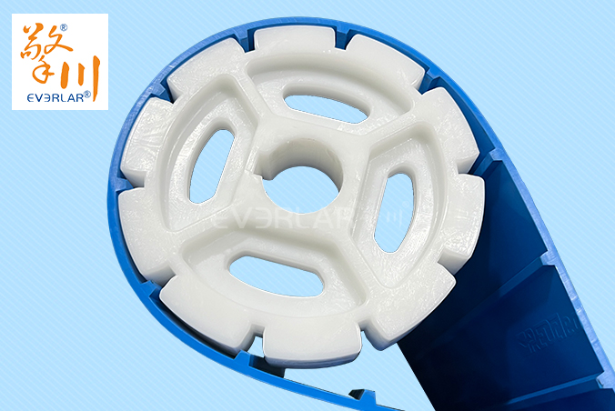 藍(lán)色TPU食品級易潔帶加導(dǎo)條防霉抗菌水果蔬菜加工輸送帶廠家定制