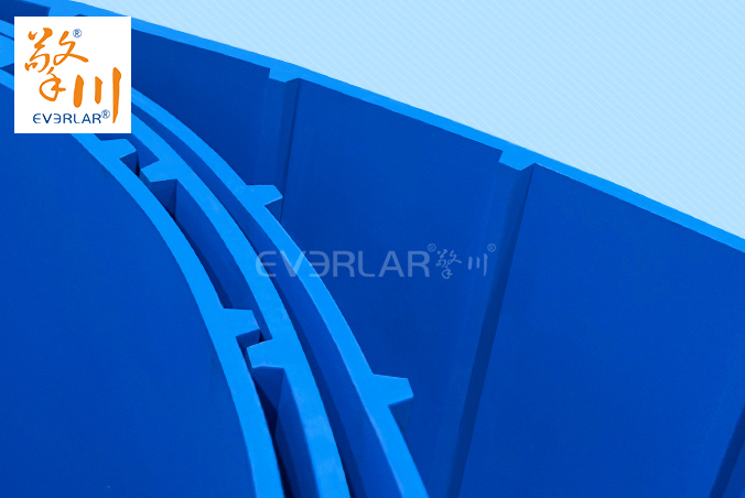 藍(lán)色TPU食品級易潔帶加導(dǎo)條防霉抗菌水果蔬菜加工輸送帶廠家定制