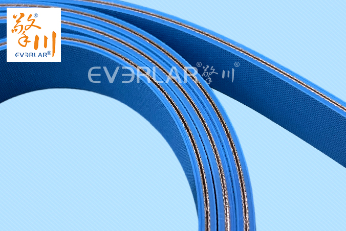 藍(lán)色尼龍片基帶低噪音防滑物流包裝行業(yè)折盒機(jī)傳動(dòng)帶廠家直供