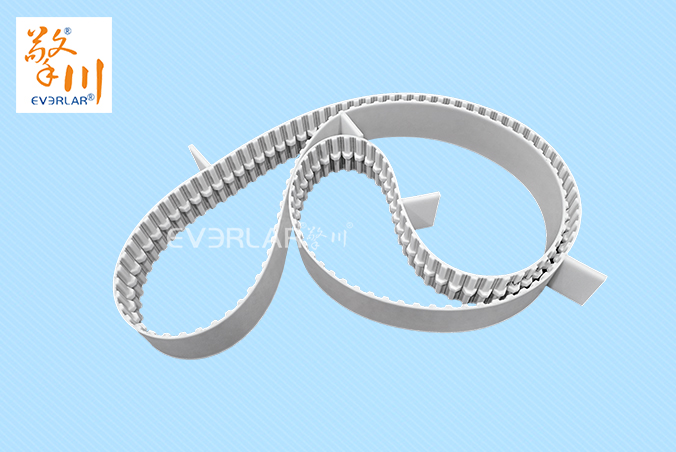 PU同步帶加擋塊耐磨耐油食品級(jí)行業(yè)聚氨酯傳動(dòng)帶廠家定制