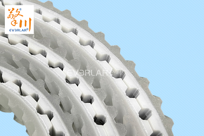 白色聚氨酯PU同步帶加魚骨紋耐磨耐油食品包裝分揀機(jī)傳動(dòng)帶everlar定制