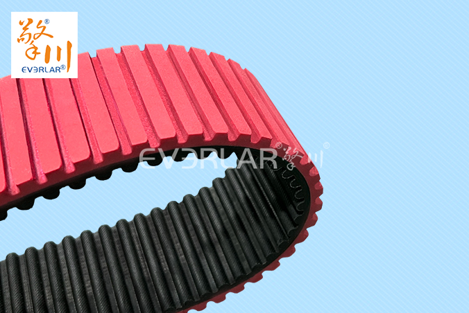 橡膠同步帶加紅膠開槽耐磨防滑汽車零部件自動化生產(chǎn)線傳動帶