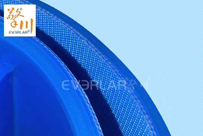 藍(lán)色PU輸送帶加導(dǎo)條擋板食品級(jí)耐磨食品醫(yī)藥包裝設(shè)備傳送帶