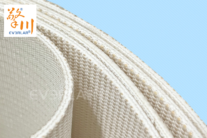 白色粗面帆布帶糧食加工貝果輸送帶耐高溫傳送帶廠家定制