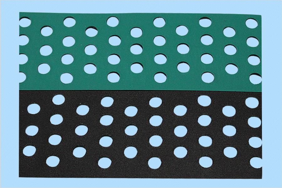 綠黑尼龍片基帶打孔吸風 綠黑尼龍片基帶打孔吸風